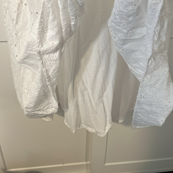 H&M plus sized white cotton eyelet dress - Picture 8 of 8